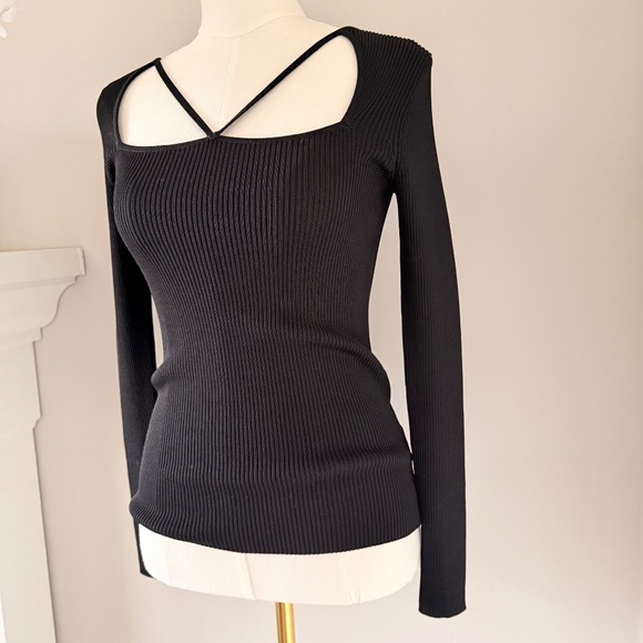 Elie Tahari Ribbed Sweater in Black, Sz S - Picture 2 of 10